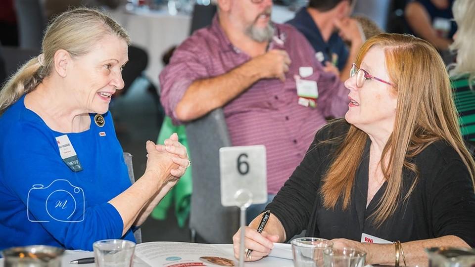 BNI Brisbane West women in business networking roundtable discussion during Brisbane professional referral and leadership development event